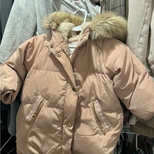 Zara blush winter coat
